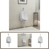 vidaXL Wandurinoir met spoelklep keramiek wit