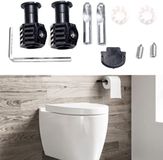 Merkloos / Sans marque Mont B.V. WC-bril bevestiging - Toilet Montage Kit - Toilet Montage Schroeven - Toilet Bevestiging - Bevestigingsset voor Toiletten - Bevestiging Scharnieren - Geschikt Voor sanitair - Geschikt Voor wc-schroeven - Geschikt Voor vaste wc-brilonderdelen