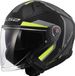 LS2 Helm Infinity II Focus OF603 mat zwart / fluor geel maat XS