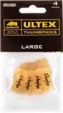 Dunlop Jim Dunlop Ultex - Vingerplectrums - Duim - Large - Player's Pack 4 Stuks
