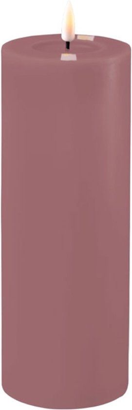 Deluxe Homeart LED Kaars - Paars - 7.5 x 20 cm - Met Dimfunctie