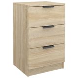 VidaXL Nachtkastje 40x36x65 cm Sonoma Eikenkleurig