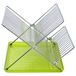 Sauvic Pliant, chromé vert égouttoir, acier, 36,5 x 26 x 22 cm