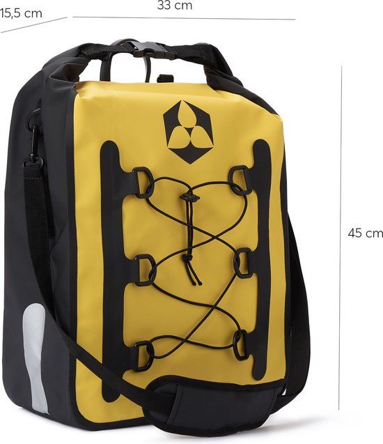 DoYourOutdoor fietstas 23l geel