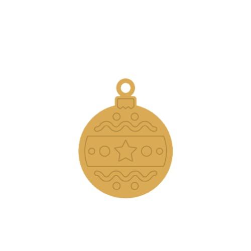 Craftelier - Mini-stansvormen voor scrapbooking en knutselwerk | kerstballvorm of boomversiering - grootte van de stans: ca. 3,3 x 4,2 cm