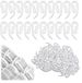 100 Shenzhen Haorui Industrial Technology Co., Ltd. 100 stuks kunststof gordijnhaken, wit
