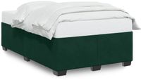 vidaXL Bedframe zonder matras, donkergroen, 120x200 cm, fluweel