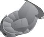 Shark S600, doublure intérieure, couleur: Argent, taille: L