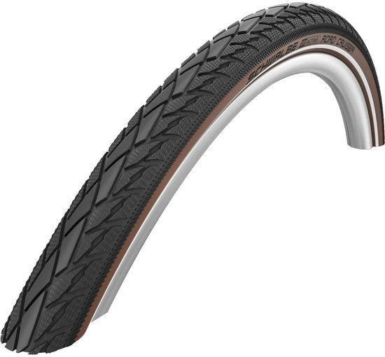 Schwalbe Buitenband - Road Cruiser - 28 inch x 1.75 - Zwart/- Bruin Reflecterend