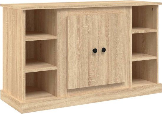 vidaXL Dressoir 100x35,5x60 cm Bewerkt Hout Sonoma Eikenkleurig