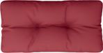 vidaXL Coussin de palette - 70x40x12 cm - Tissu - Vin rouge