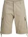 JACK & JONES Cole Barkley Shorts cargo coupe ample - short pour homme - beige