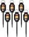 Merkloos Solar tuinlamp 3 in 1 - 6x - vlameffect - zonne-energie - 23 cm - prikspot - lantaarn