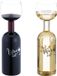 Merkloos Relaxdays Wijnfles Glas - 750 ml - Transparant