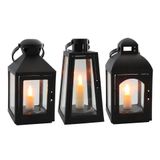 Svenska Living Lantaarn led kaars 10x10x21cm timer 3xaaa (exclusief)