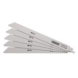 Draper 38593 Bi-metalen reciprozaagbladen voor metaalsnijden, 225 mm, 24 tpi (pak van 5)