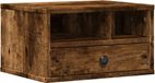 vidaXL Printerkastje 40x32x22,5 cm bewerkt hout gerookt eikenkleurig