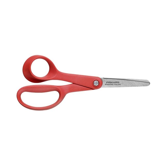 Fiskars Classic Kinderschaar - Linkshandig - Rood/Zilver