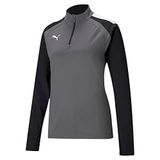 Puma Damen Trainingsjacke TeamLIGA 1/4 Zip Top W 657253 Smoked Pearl-Puma White-M