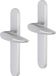 Impresso Sutton Deurkruk - Voor binnen - Ovaal deurschild - Aluminium - 2 stuks