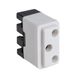Wit stopcontact met tweepolige stekker, TT verspringend, 250 V, 10 A