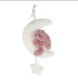 Mini Club Pluche Knuffel Muziekmobile - Roze/Creme Konijn