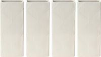 Excellent Houseware Waterverdamper radiator - 4x - wit - met relief - kunststeen - 18 cm - luchtbevochtiger