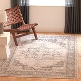 Safavieh Brentwood Collection BNT865A vierkant tapijt, ivoor/marineblauw, 91 cm