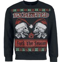 The Exploited kersttrui - Holiday Sweater - Fuck The Season - S tot XXL - voor Mannen - zwart