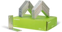 Alberts 847906 balkhoek | breed | galvanisch verzinkt, gechromateerd | 100 x 100 x 40 mm | set van 20