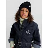 Calvin Klein ribgebreide muts zwart