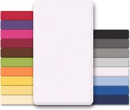 CelinaTex Lucina Topper hoeslaken 180x200-200x200 sneeuw wit katoen hoeslaken