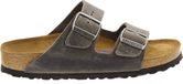 Birkenstock Slippers - Maat 40 - Unisex - donkergrijs