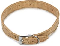 Beeztees Cork - Hondenhalsband - Leer - Naturel - 45cm x 20mm