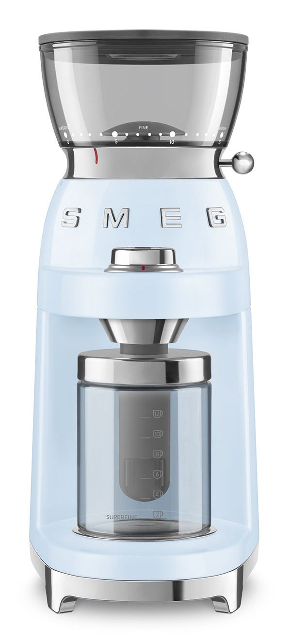 Smeg CGF03PBEU Burr Grinder - Pastel Blue