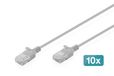 Digitus DK-1618-015S-10 netwerkkabel Grijs 1,5 m Cat6 U/UTP (UTP) Rond