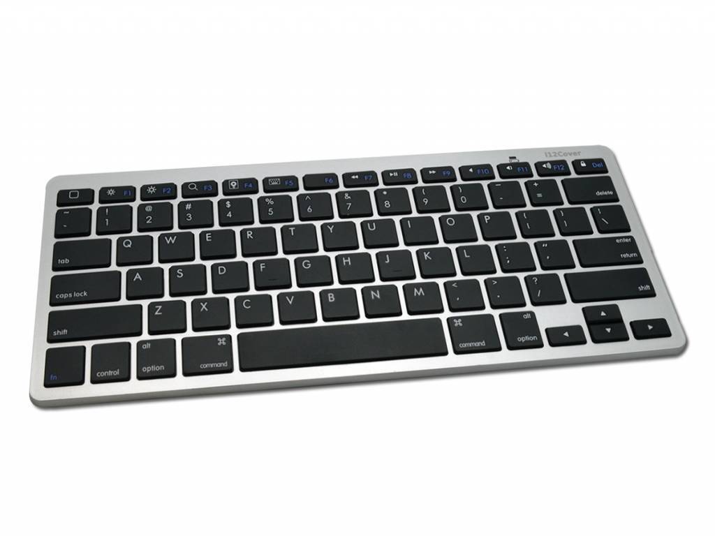 lade boycot Souvenir i12Cover Draadloos toetsenbord, zwart , merk Wireless keyboard met  Bluetooth connectie en QWERTY indeling. Het toetsenbord heeft een strak  aluminium design. Ideaal universeel tablet accessoire toetsenbord kopen? |  Kieskeurig.be | helpt je kiezen