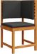 vidaXL Tuinstoel met kussen bruin 50 x 50 x 91cm massief acaciahout