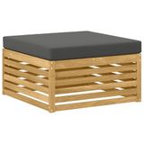 vidaXL - Buiten - Voetenbank - Massief - Acacia - Hout - Wit
