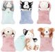 Depesche TOPModel peluche chien et chat en sac de couchage - Multicolore