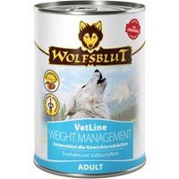 WOLFSBLUT Adult VetLine Weight Management, kalkoen 6x395 g