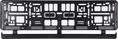 Vorel - Support de plaque d'immatriculation - Noir - Plastique - 529x132mm