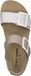Josef Seibel Quinn 02 Dames Platte Sandalen Offwhite-Kombi Leer Maat 41