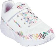 Skechers Uno Lite Heart Craze Schoenen Zonder Veters Wit EU 28 1/2 Meisje