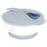Kikka Boo Suction Bowl With Heat Sensing Spoon – Blauw