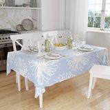 Bonamaison Tafelkleed, Anti-Mold, Sneldrogend, Waterdicht, 100% Polyester Tafellaken, Willekeurig patroon, 140 x 160 Cm - Ontworpen en Vervaardigd in Turkije