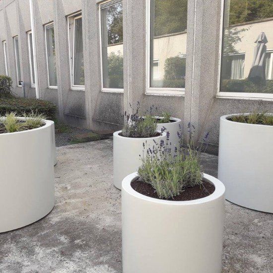 Merkloos Geroba Rondus ronde Aluminium plantenbakken 800 x 800 mm