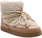 INUIKII Curly Rock Laarzen - Faux Fur - Dames - Beige - Maat 40
