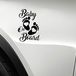 Stukk Stickers Auto raamsticker, motief: Baby aan boord, 12,7 x 17,8 cm, zwart