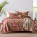 ENASAL Katoenen sprei quiltsets omkeerbaar beddengoed dekbedsets dekbed, bloemen paisley sprei (rood, queensize)